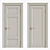 Elegant Solid Wood Doors 3D model small image 1