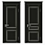 Elegant Classic Interior Doors 3D model small image 3