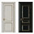 Elegant Classic Interior Doors 3D model small image 1