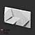 Origami Gypsum 3D Panel: Elegant & Artistic 3D model small image 1