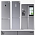 Samsung 2 Fridges Bundle: Cool and Spacious 3D model small image 1