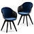 Modern BoConcept ADELAIDE Chair 3D model small image 1