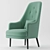 Graceful and Comfortable Isadora Armchair 3D model small image 1