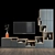 Modern TV Shelf 51: Stylish and Functional 3D model small image 1