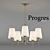 Elegant Palacio 5-Light Chandelier 3D model small image 1