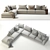 Flexible Comfort: Flexform Groundpiece Sofa 3D model small image 3