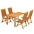 Elegant 7-Piece Dining Set 3D model small image 2