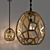 Elegant Lattice Pendant Lamp 3D model small image 1