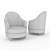 LCI Vanity V018L: Sleek, Stylish, and Comfortable 3D model small image 3