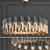 Kebo Luna Modern Loft Chandelier 3D model small image 1