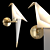 Brass Bird Sconce 3D model small image 1