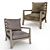 Luxury Amelie Armchair by Giulio Marelli 3D model small image 2