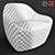 Bernhardt Becca Armchair: Stylish and Comfortable Seating 3D model small image 3