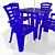 Sorrento Outdoor Dining Set 3D model small image 2