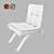 Luxury Polygonal Chair Sofa 3D model small image 3