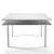 Ghidini 1961 Carrara White Rectangle Table 3D model small image 2