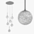 Stylish 6-Light Bari Chandelier 3D model small image 1