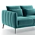 Amsterdam Double Sofa: Stylish And Comfy 3D model small image 2