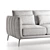 Amsterdam Double Sofa: Stylish And Comfy 3D model small image 3