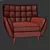 Elegant Casen Armchair: Perfect Comfort 3D model small image 3