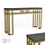 Elegant Montera Travertine Console 3D model small image 1