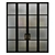 4-Door Metal and Glass Interios 3D model small image 1