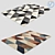 Modern Fur Carpets - 2pcs Set 3D model small image 1