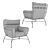 Majestic Majorca Lounge Chair 3D model small image 3