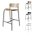 Modern Pavilion AV7 Stool: Versatile Design 3D model small image 1