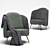 Elegant Lucia Armchair by Ditre Italia 3D model small image 1