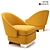 Minotti Lawson Armchair: Timeless Elegance for Your Home 3D model small image 1
