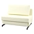 Versatile and Stylish Rutledge Convertible Sofa 3D model small image 1