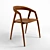 Sculptural Wooden Chair: DC09 3D model small image 1