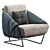 Gioia Nicoline Armchair: Modern Elegance for Any Space 3D model small image 1