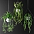 Diamond Hanging Flowerpot Plants | Luxe Greenery 3D model small image 1