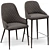 Modani Gray Alpine Chair: Sleek and Stylish Seating 3D model small image 1