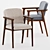 Modern Elegance: Zio Dining Chair 3D model small image 1