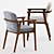 Modern Elegance: Zio Dining Chair 3D model small image 2