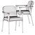 Modern Elegance: Zio Dining Chair 3D model small image 6