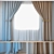 Elegant Curtain Set | ROHI Credo | Two Colors 3D model small image 1