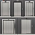 Kone Elevator Doors Set 3D model small image 1