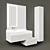 Aquaton Sakura 100 - Elegant Bathroom Furniture Set 3D model small image 1