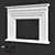 OM Plaster Decorative Fireplace | Artpole 3D model small image 2