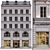 Parisian Façade: Charming Building with IES Lighting 3D model small image 1