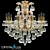 Crystal Lux Isabel SP11 Gold Chandelier 3D model small image 1