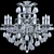 Crystal Lux Isabel SP11 Gold Chandelier 3D model small image 2