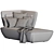 Sleek SOHO Recliner - EmmeBi 3D model small image 3