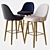 Mid-Century West Elm Stool 3D model small image 1