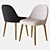 West Elm Mid-Century Chair 3D model small image 1