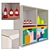 EKET 4-Compartment Cabinet 3D model small image 1